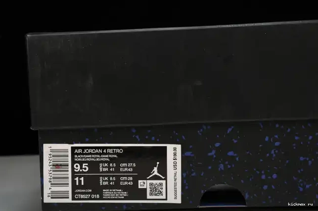 Cheap Kickmax Black Game Retro CT8527-018 Jordan Royal 4 0601